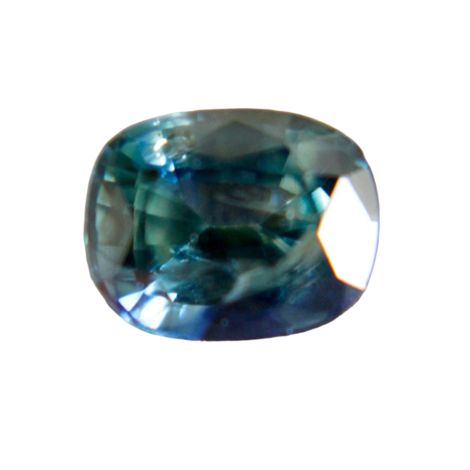 Natural Blue Green Sapphire – 1.04 Carat Cushion Cut | Unheated Madagascar Gemstone - Sapphire pal