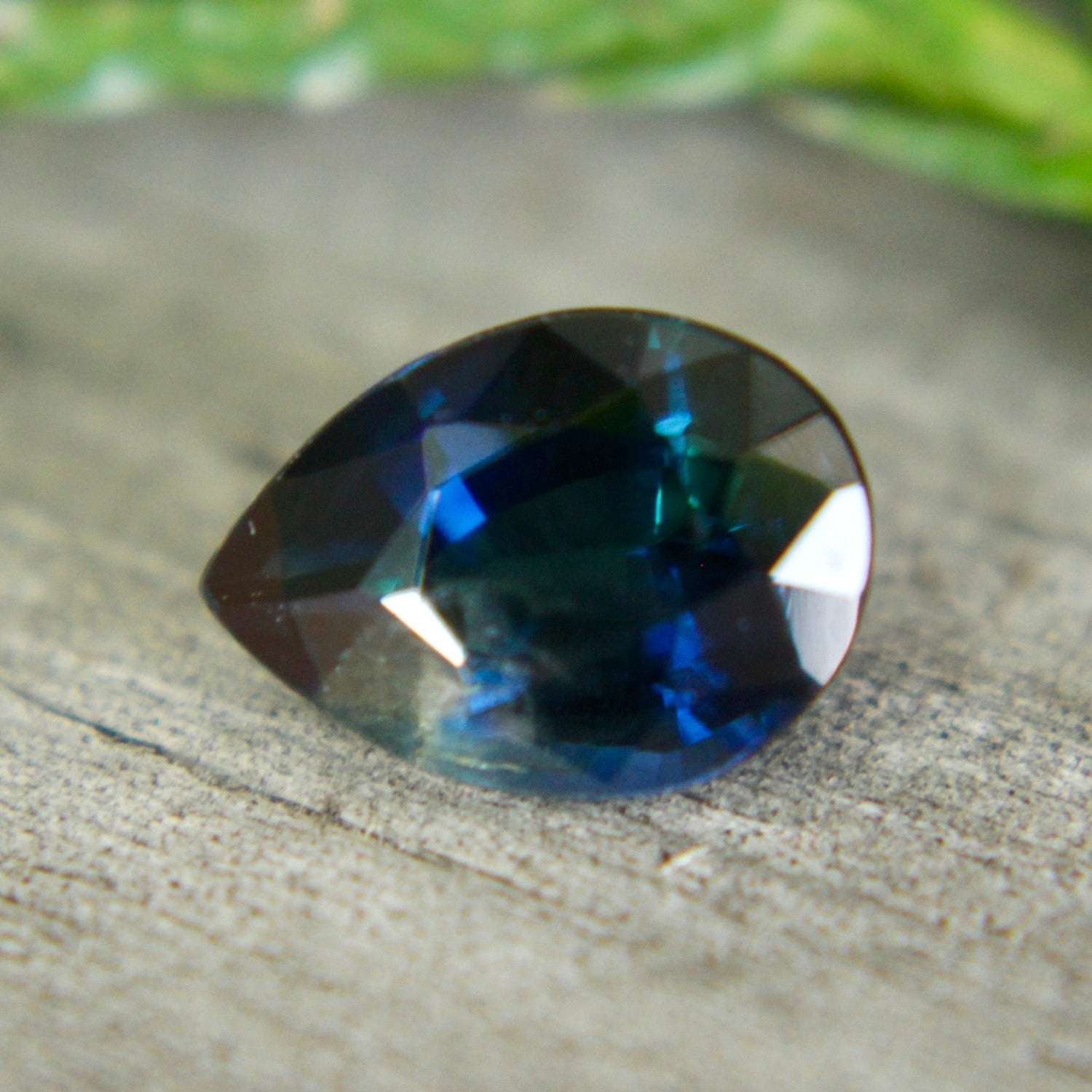 Natural Blue Green Sapphire – 1.12 Carat Pear Cut | Unheated Madagascar Gemstone - Sapphirepal