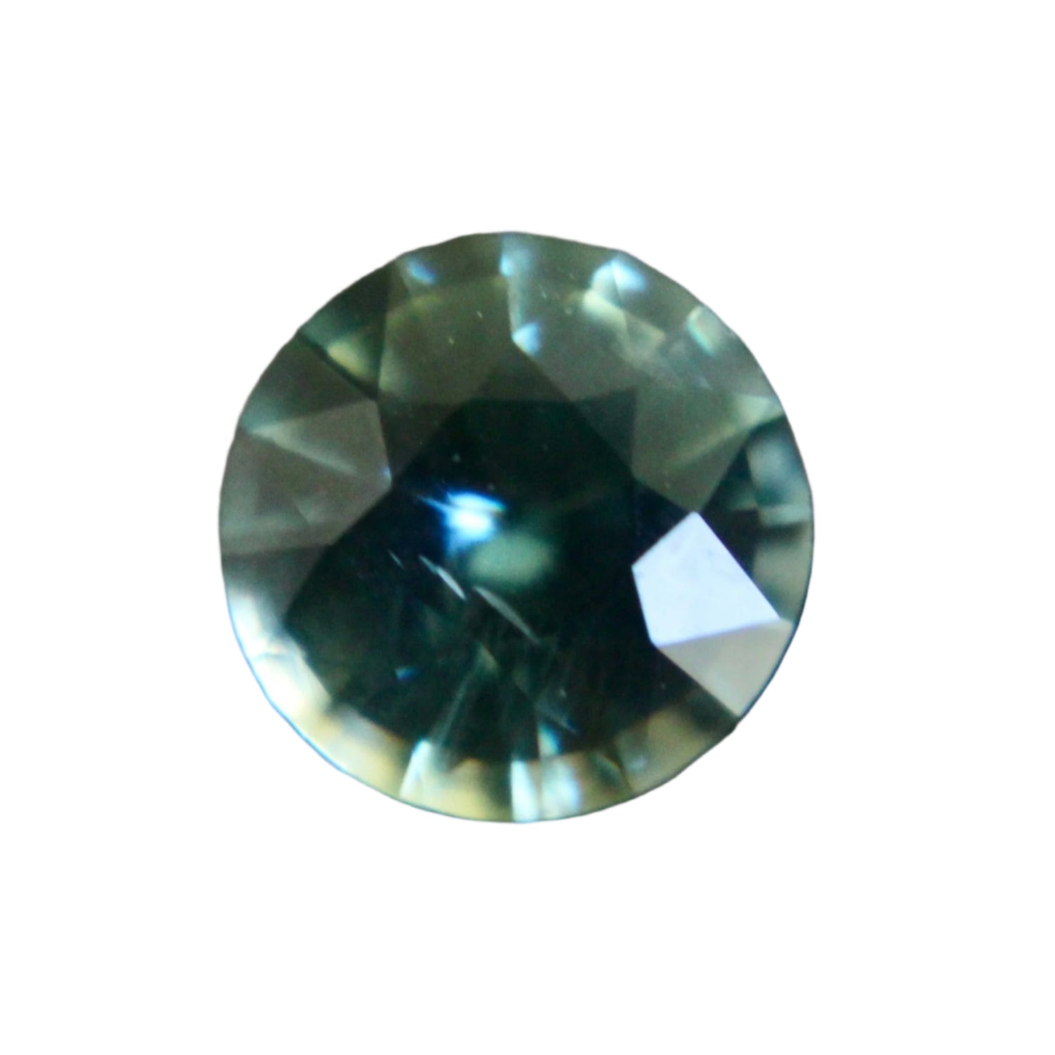 Natural Blue Green Sapphire – 1.22 Carat Round Cut | Unheated Gem - Sapphire pal