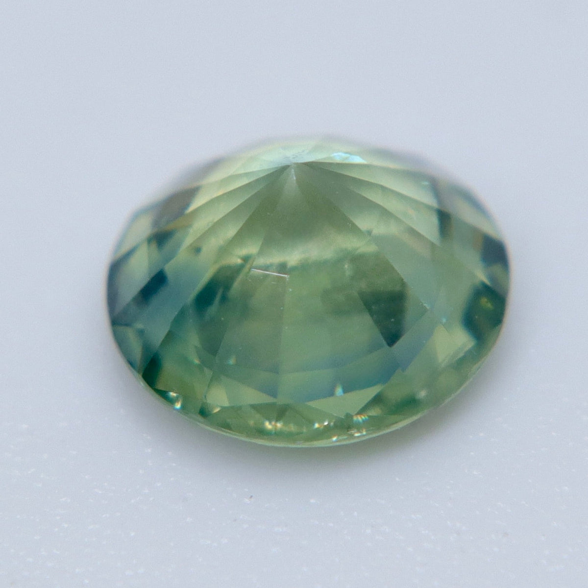 Natural Blue Green Sapphire – 1.22 Carat Round Cut | Unheated Gem - Sapphirepal