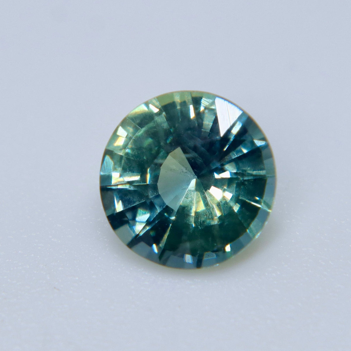 Natural Blue Green Sapphire – 1.22 Carat Round Cut | Unheated Gem - Sapphirepal