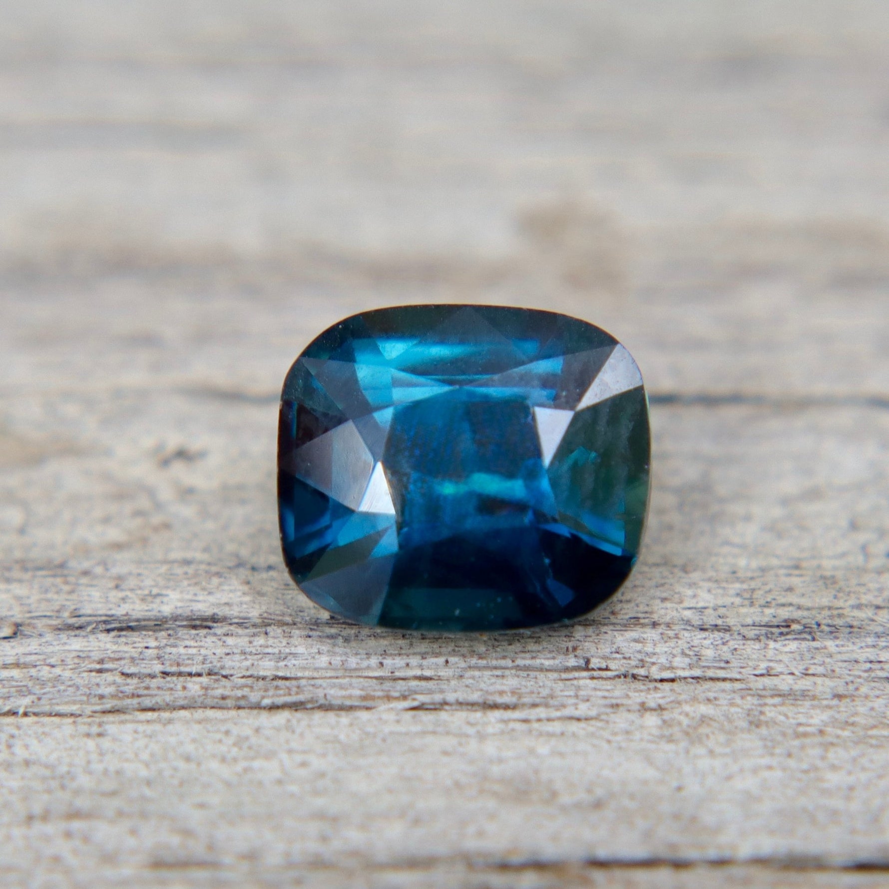 Natural Blue Green Sapphire (1.55ct) Cushion Cut – Sapphire Pal Australia - Sapphirepal