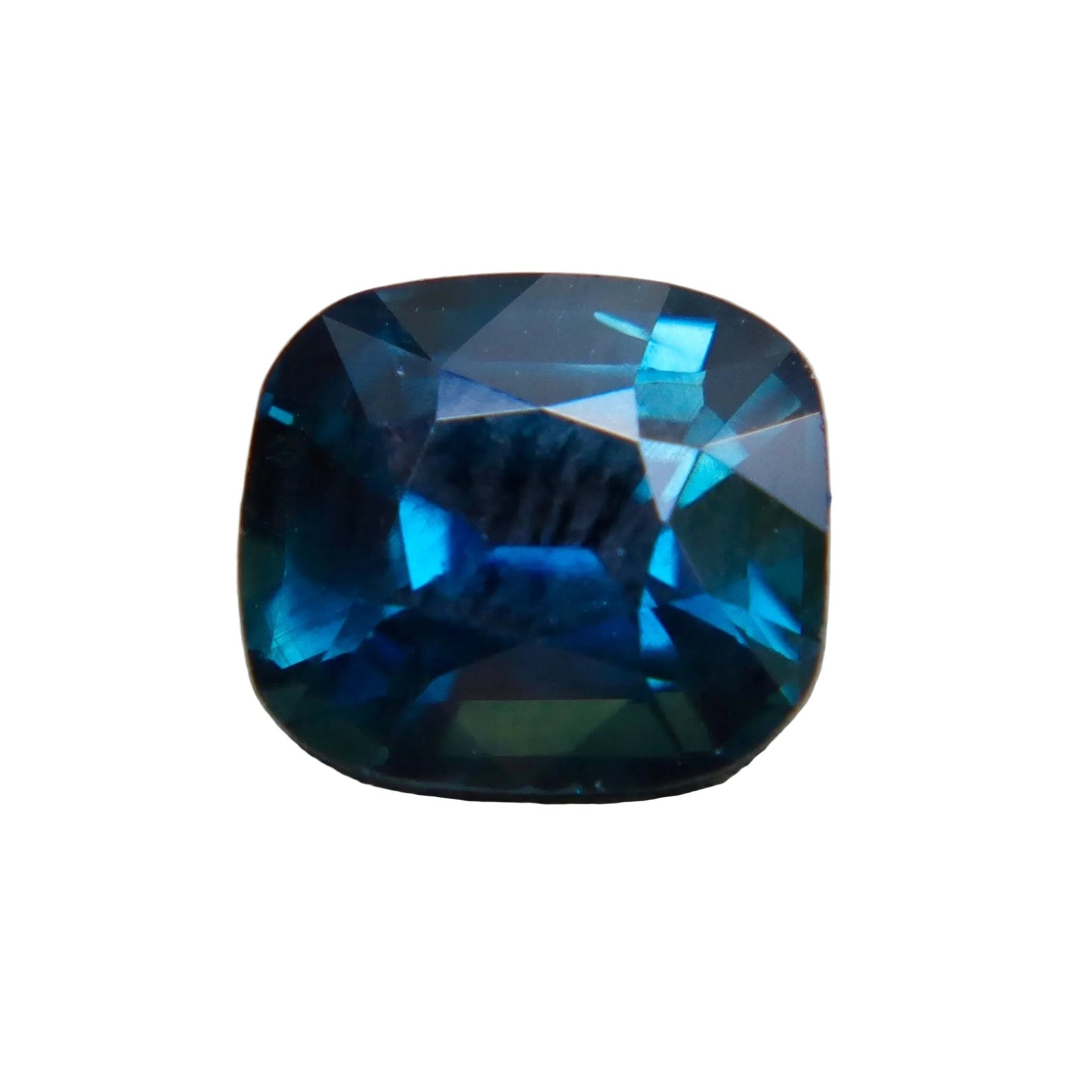Natural Blue Green Sapphire (1.55ct) Cushion Cut – Sapphire Pal Australia - Sapphirepal