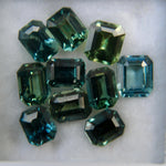Natural Blue Green Sapphires Set - Sapphirepal