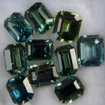 Natural Blue Green Sapphires Set - Sapphirepal