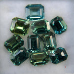 Natural Blue Green Sapphires Set - Sapphirepal