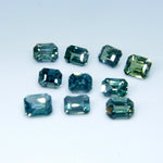 Natural Blue Green Sapphires Set - Sapphirepal
