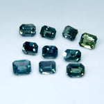 Natural Blue Green Sapphires Set - Sapphirepal