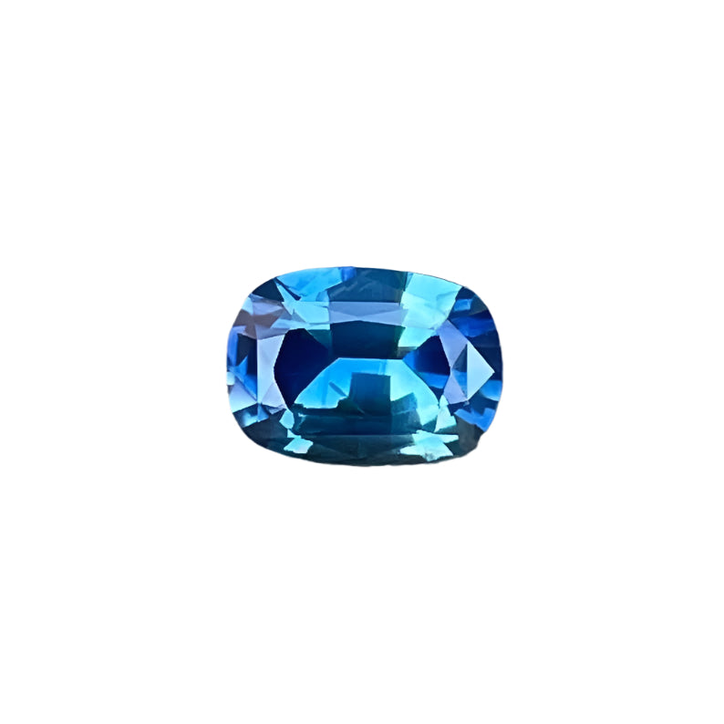 1.93ct Natural Blue Green Sapphire – Cushion Cut | Unheated | VS Clarity | Sapphire Pal