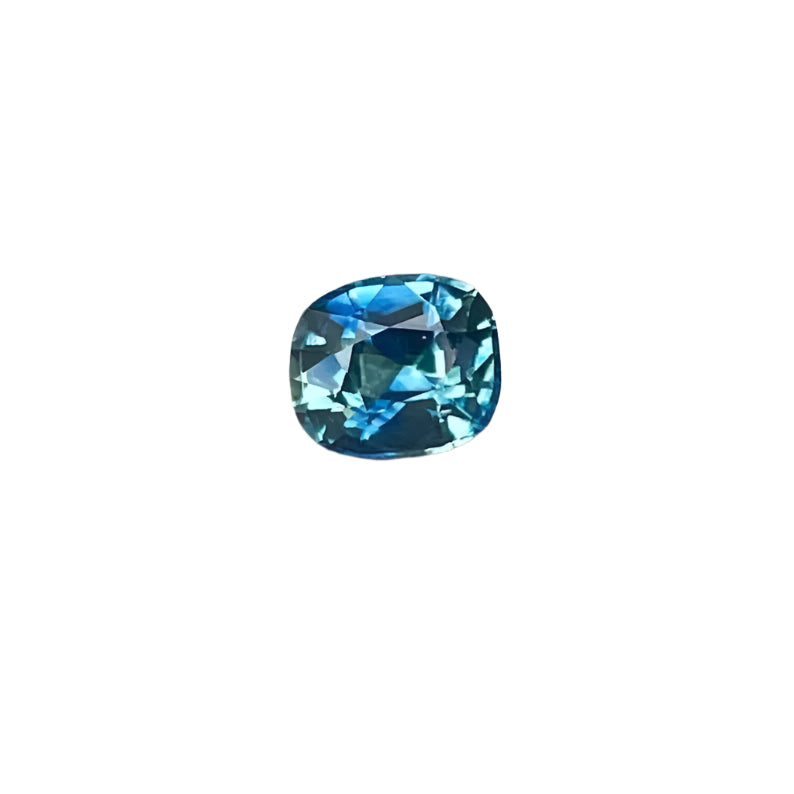 Natural Blue Green Sapphire | Cushion Cut | 0.72 Carat | Madagascar | Ethical & Stunning Gemstone