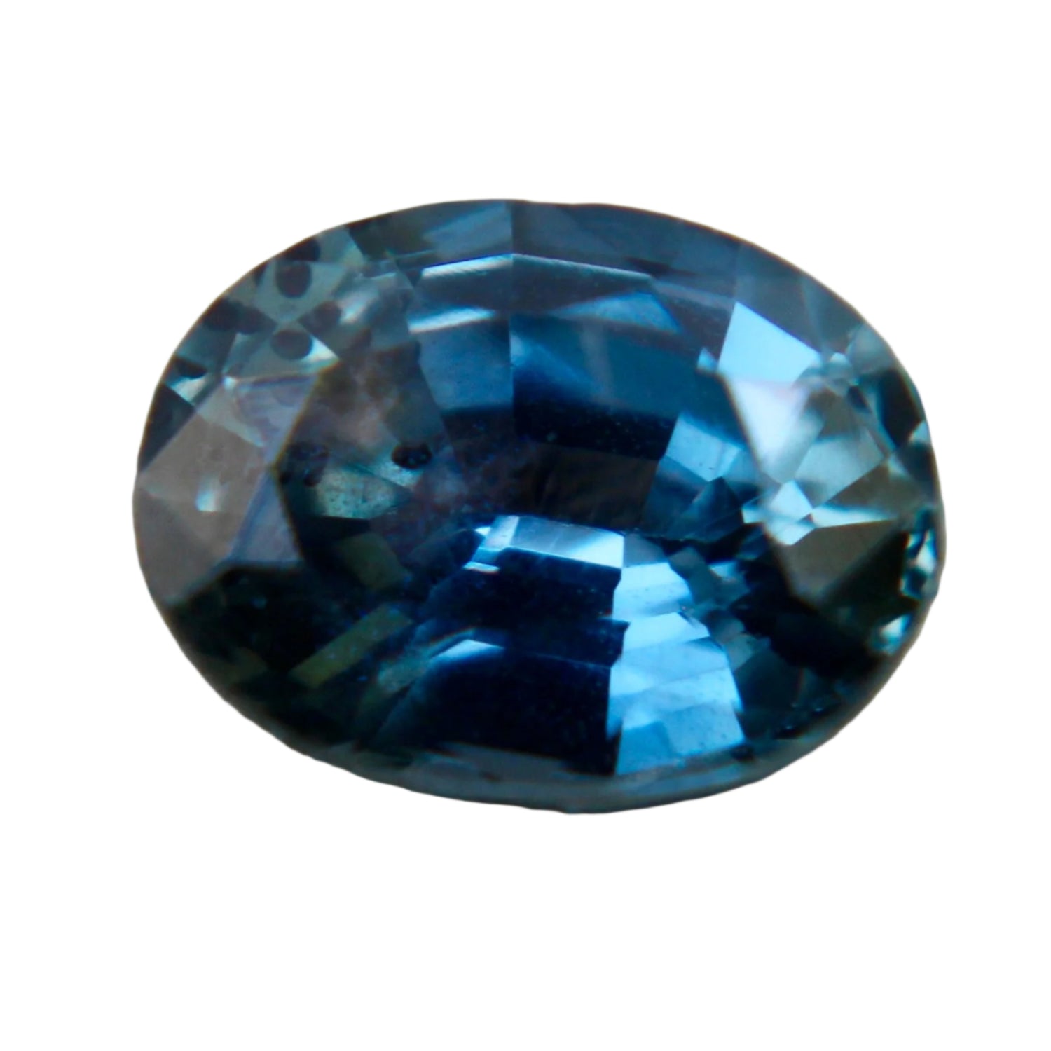0.84 Carat Natural Blue Green Sapphire – Oval Cut Peacock Sapphire for Engagement Ring

