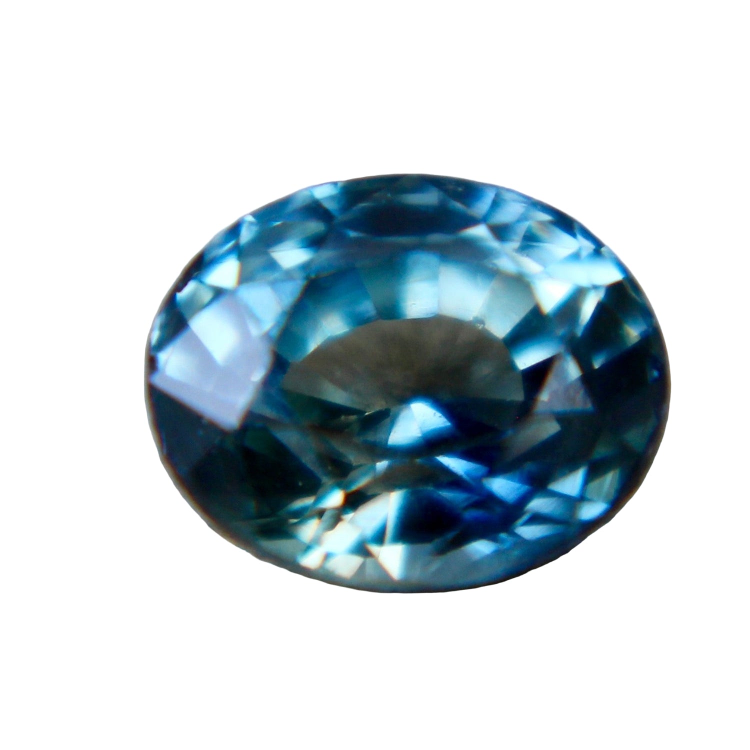 Natural blue green sapphire 0.86ct oval cut loose gemstone