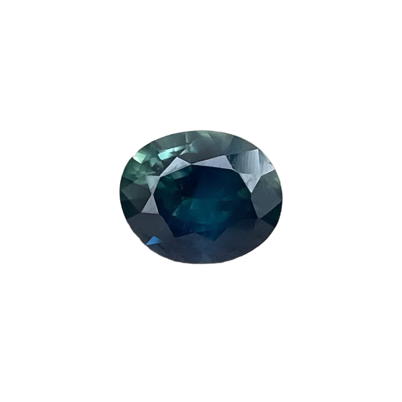 1.07ct Oval Cut Blue Green Sapphire – Natural Teal Sapphire (Madagascar Origin) | Sapphire Pal

