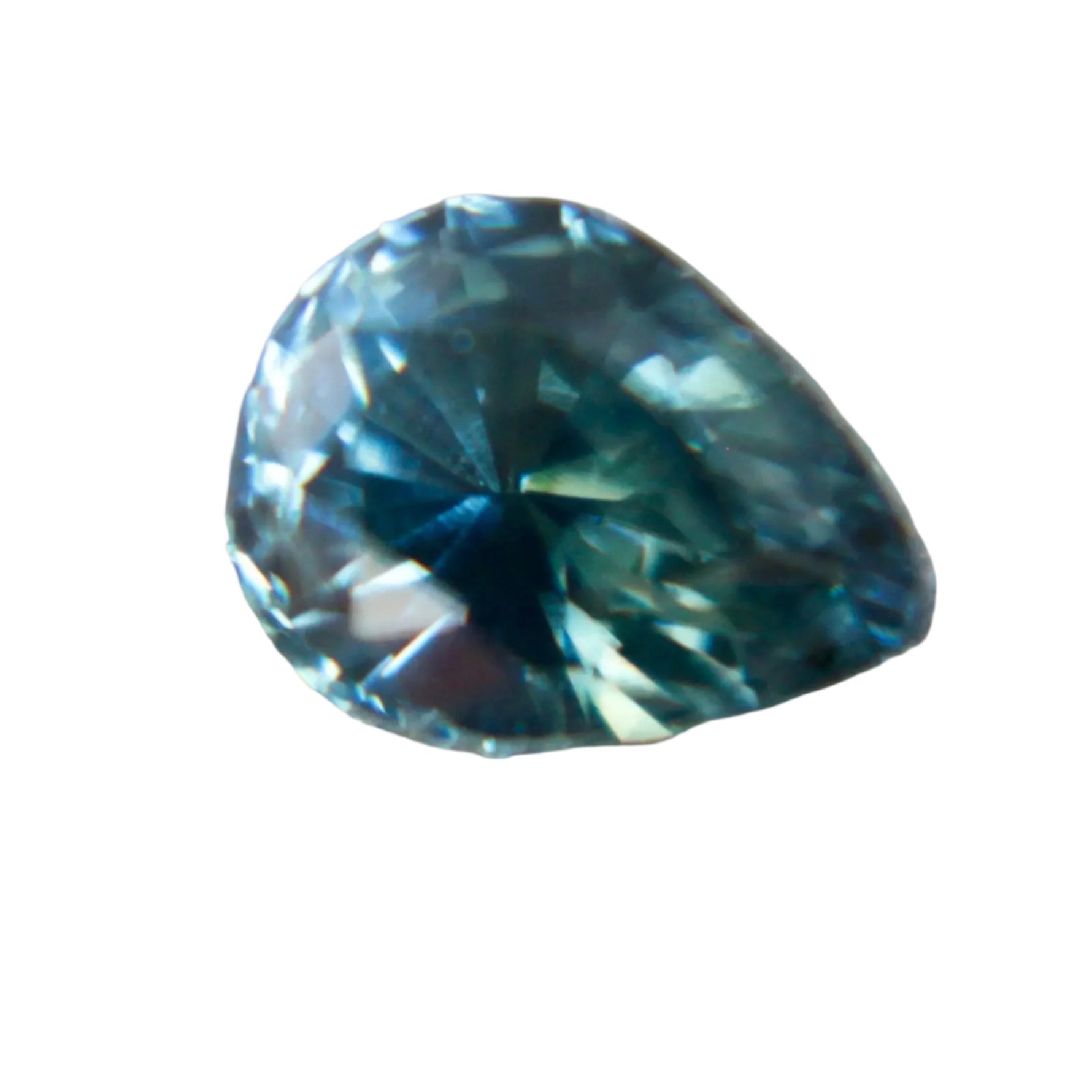 1.03ct Natural Blue Green Sapphire | Pear Cut | Madagascar - Sapphire pal