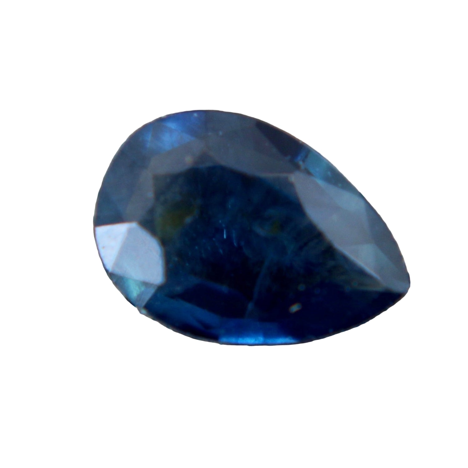 Natural blue-green sapphire 0.44 ct pear cut from Madagascar – earth-sourced gem for fine jewelry