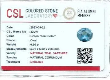 Natural Blue Green Sapphire - Sapphirepal