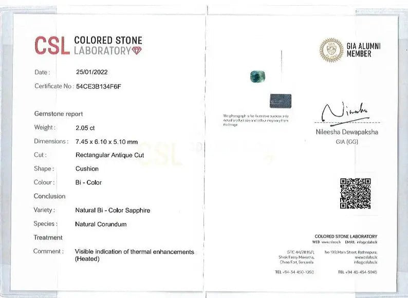 Natural Blue Green Sapphire - Sapphirepal