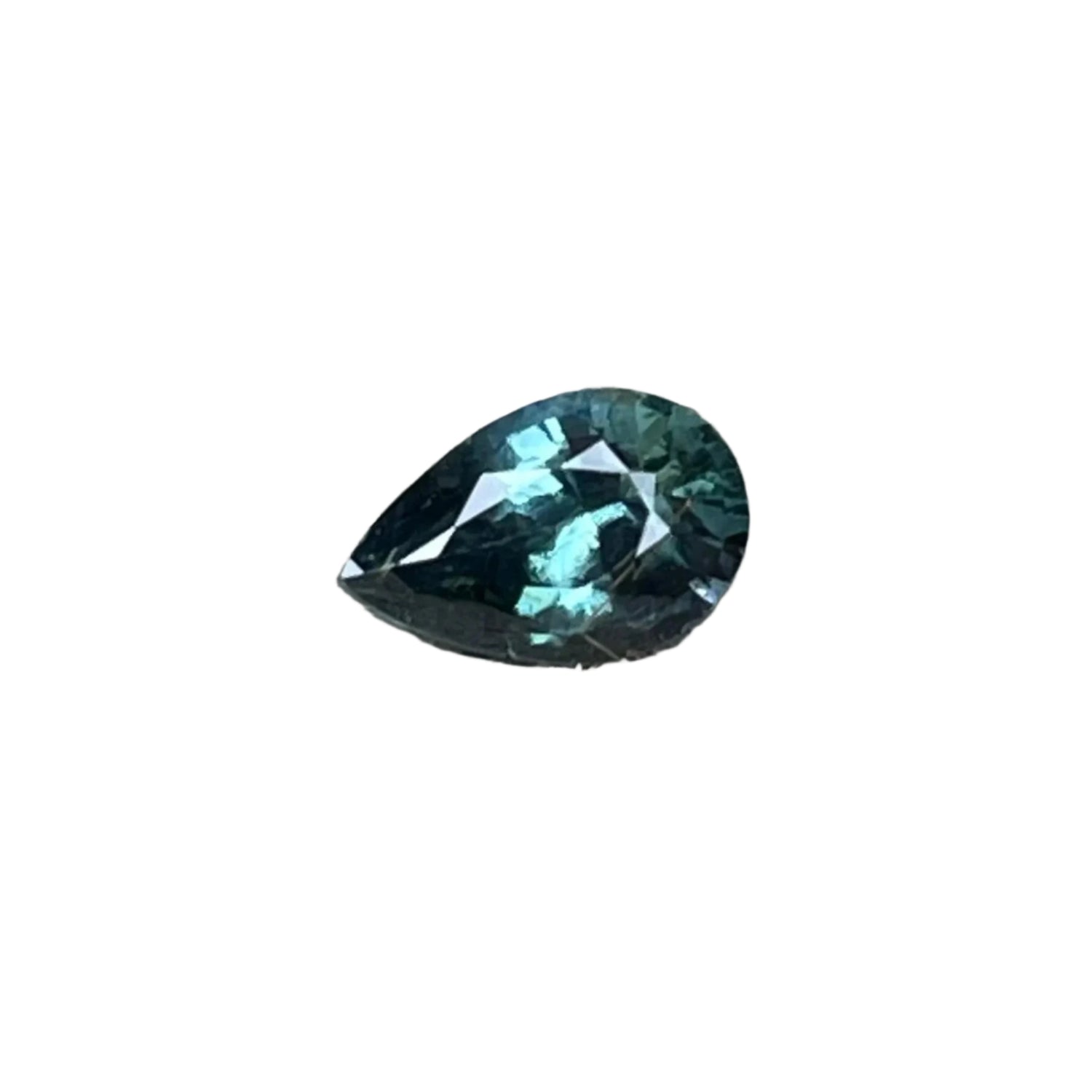 Natural Blue Green Sapphire | Pear Cut | 0.51 Carat | Madagascar | Ethical Earth Sourced Gemstone