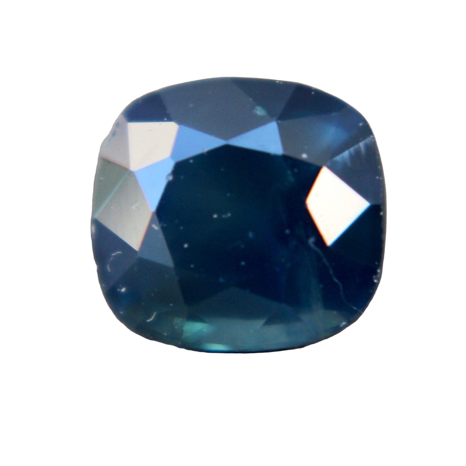 Natural blue-green sapphire cushion cut 1.43 ct Madagascar