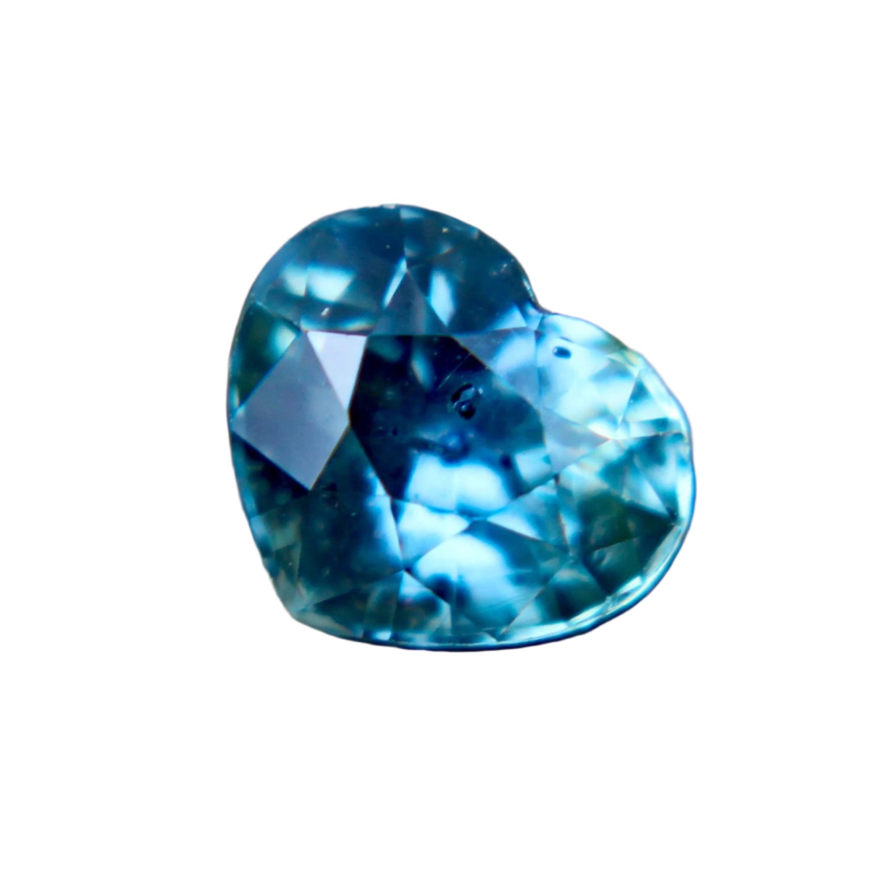 Natural Blue Green Sapphire 0.96ct – Heart Cut | Unheated Ceylon Gem - Sapphire pal