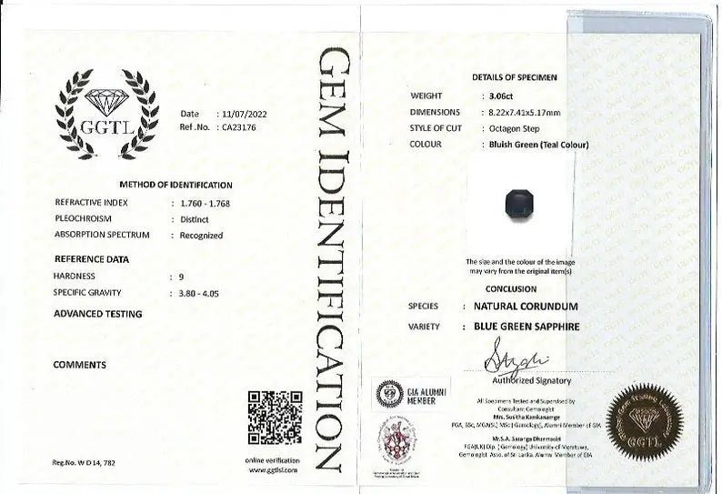 Natural Blue Green Sapphire - Sapphirepal