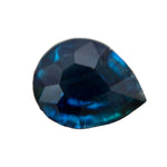 1.38ct natural blue green sapphire pear cut unheated gemstone loose stone