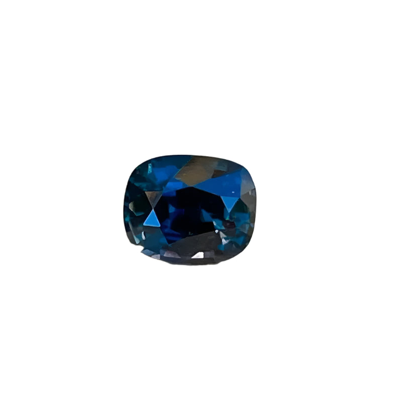 Natural Blue Green Sapphire Cushion Cut 0.8 Carat Madagascar, Untreated Gemstone, Ideal for Engagement Rings and Custom Jewelry