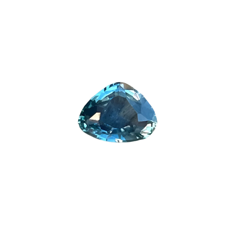 1.03ct Natural Blue Green Sapphire – Trillion Cut, Earth Mined, VS Clarity, Fully Transparent Gemstone for Rings and Jewellery

