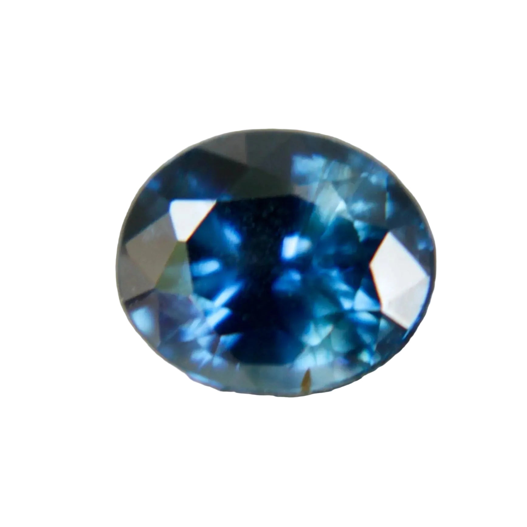 Natural blue Madagascar sapphire 0.75 carat oval cut loose gemstone