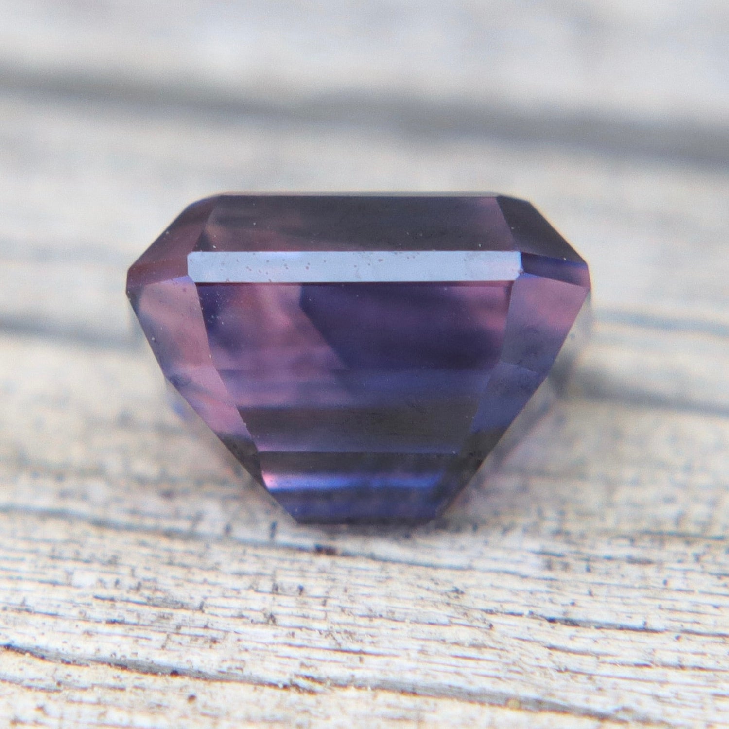 Natural Blue - Purple Sapphire 1.32ct — Ceylon Bi - Color, Unheated, Emerald Cut (Eye - Clean) - Sapphirepal
