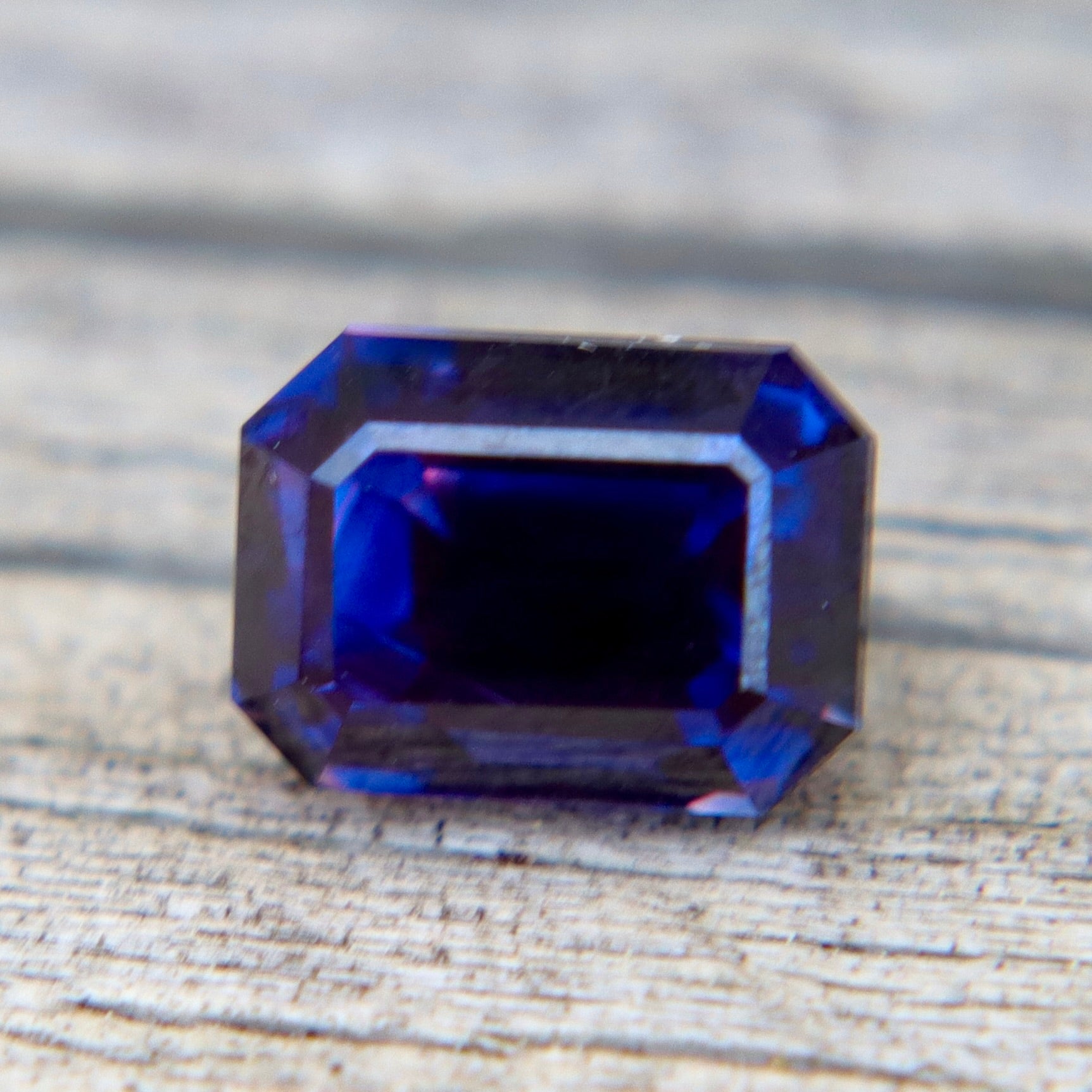 Natural Blue - Purple Sapphire 1.32ct — Ceylon Bi - Color, Unheated, Emerald Cut (Eye - Clean) - Sapphirepal