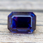 Natural Blue - Purple Sapphire 1.32ct — Ceylon Bi - Color, Unheated, Emerald Cut (Eye - Clean) - Sapphirepal