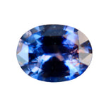 Natural Purple Blue Sapphire Oval Cut 1.10 Carat from Ceylon, perfect for engagement rings and bespoke jewelry