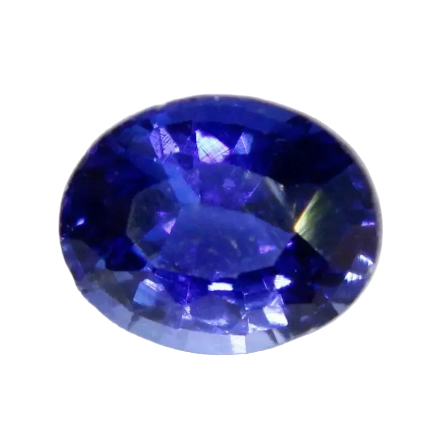 Natural blue Ceylon sapphire 0.42 carat oval cut