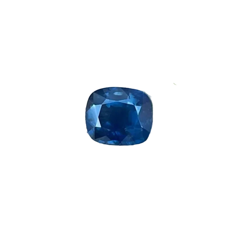 Natural blue Ceylon sapphire 0.93 carat cushion cut
