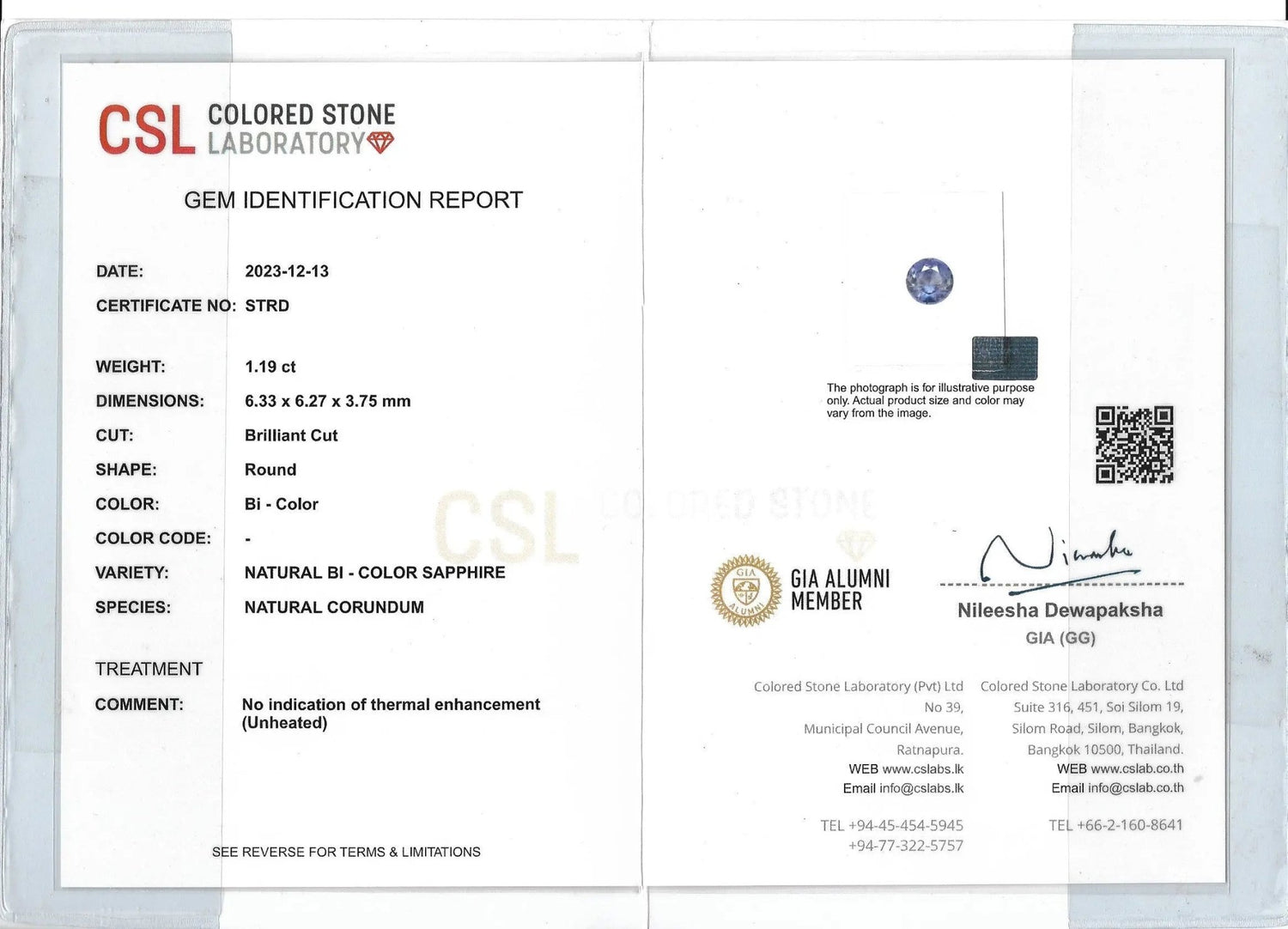 Natural Blue Sapphire – 1.19 Carat Round Cut from Ceylon - Sapphirepal