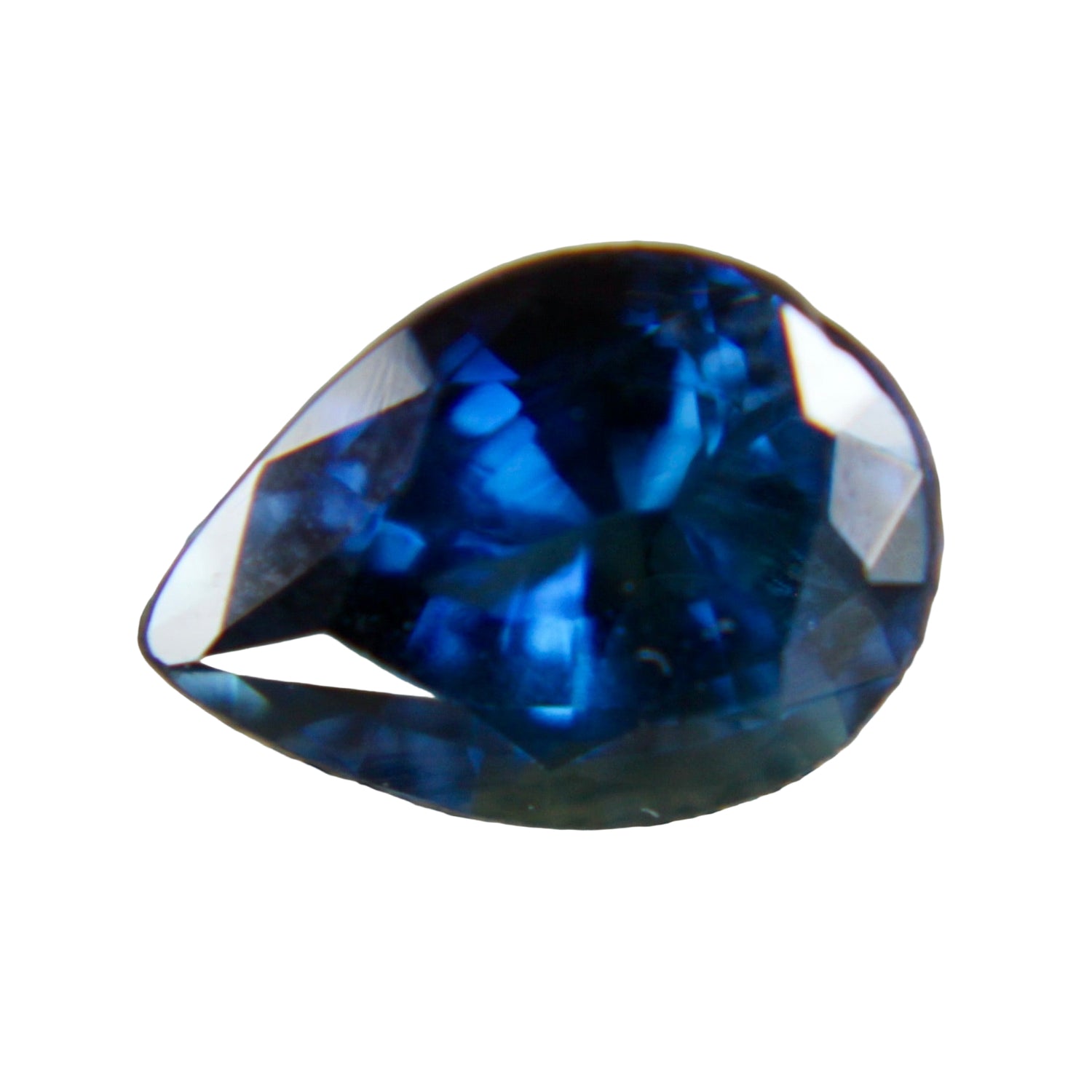 Natural Blue Sapphire – 1.30 Carat Pear Cut | Unheated Ceylon Gemstone - Sapphire pal