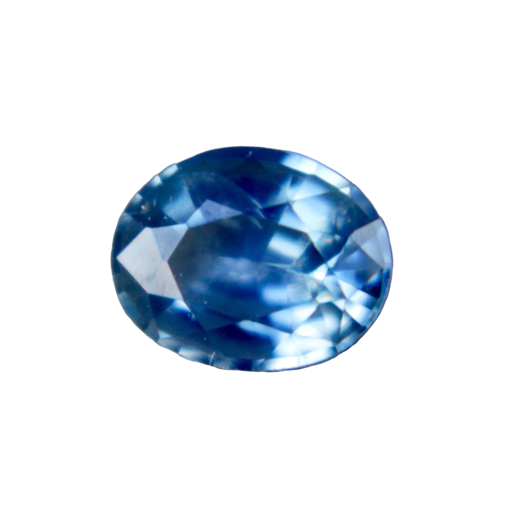 Natural blue sapphire oval cut 0.59 carat loose gemstone