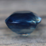 Natural Blue Sapphire with Green Undertone 1.26 Carat Cushion Cut Australian Sapphire - Sapphirepal