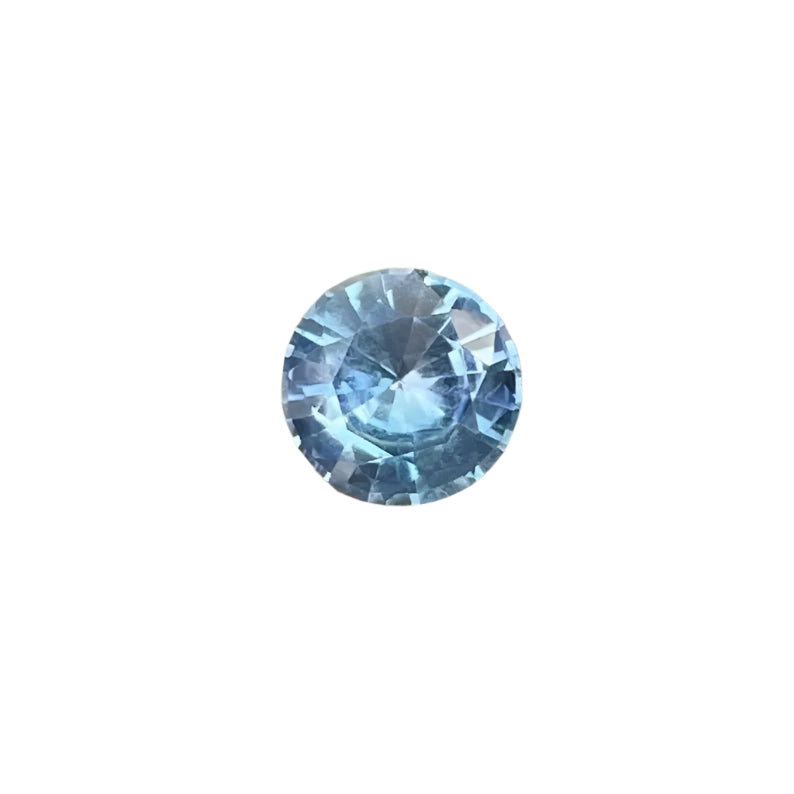 Natural Blue Sapphire With Slight Yellow | 1.01 Carat Round Cut | Untreated Ceylon Sapphire for Engagement Rings

