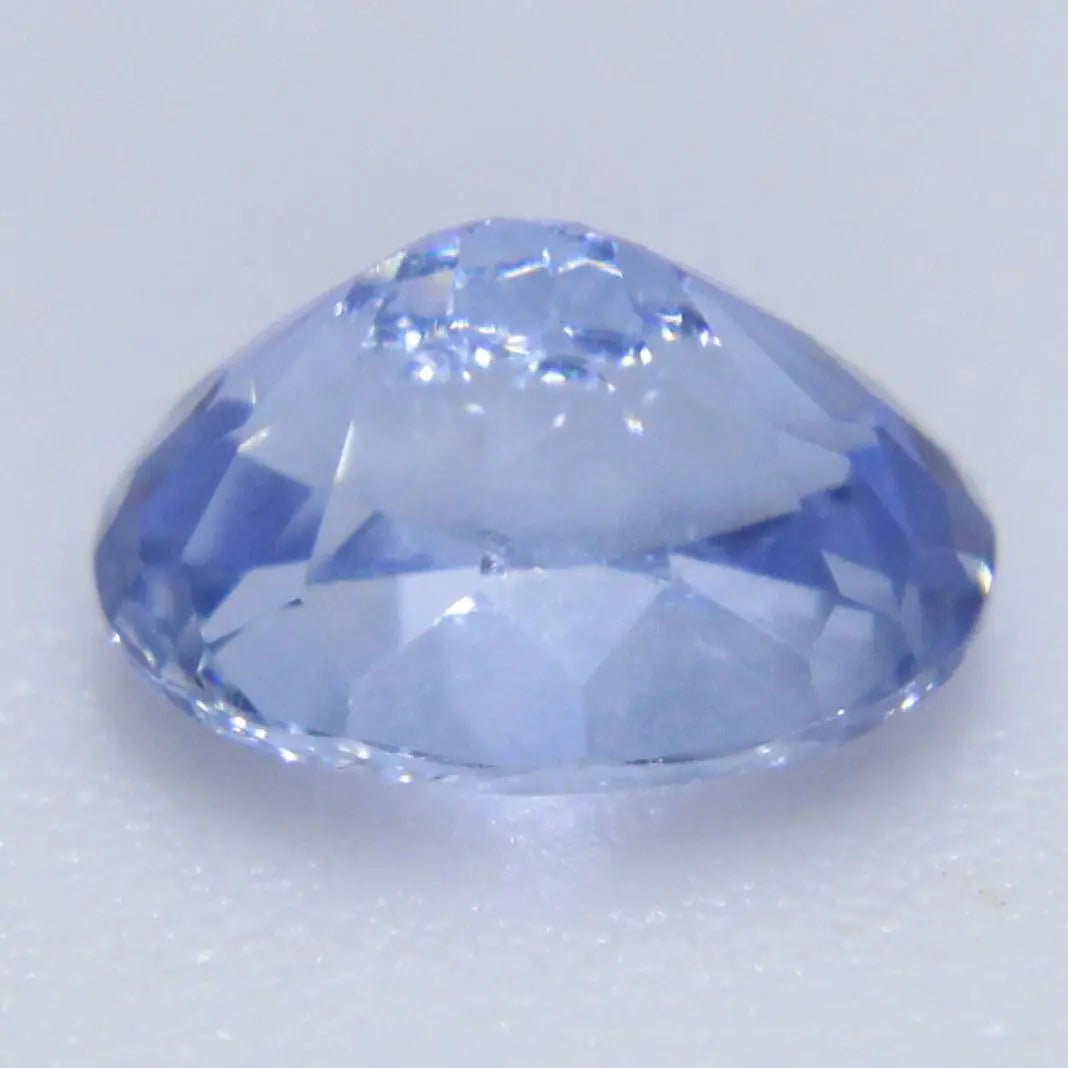 0.71ct Ceylon blue sapphire, oval cut, heated, SI clarity