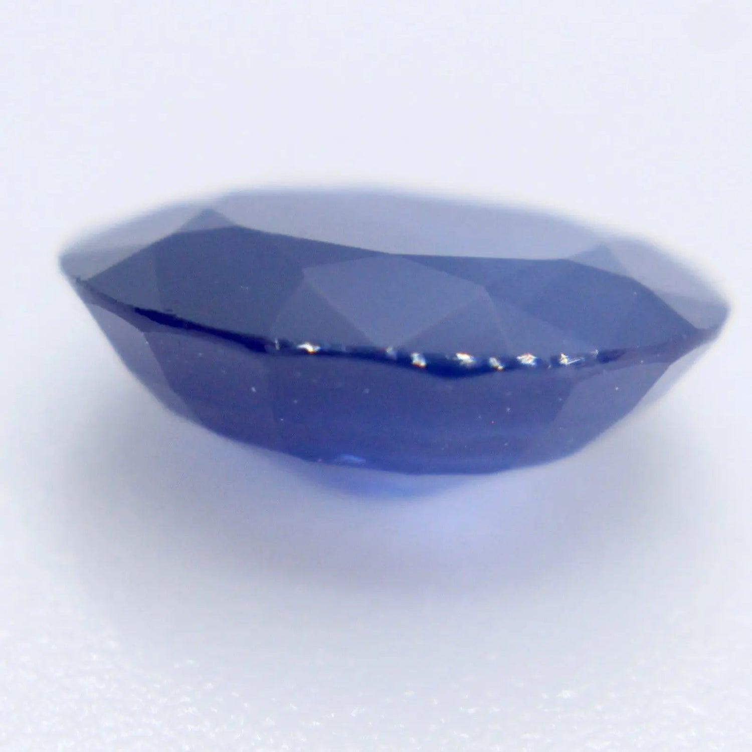 Ceylon blue sapphire faceted oval 1.40ct gemstone for engagement ring design