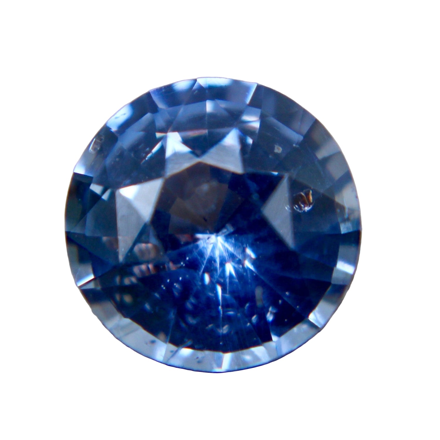 1.19 Carat Natural Blue Sapphire – Round Cut (Unheated, SI)