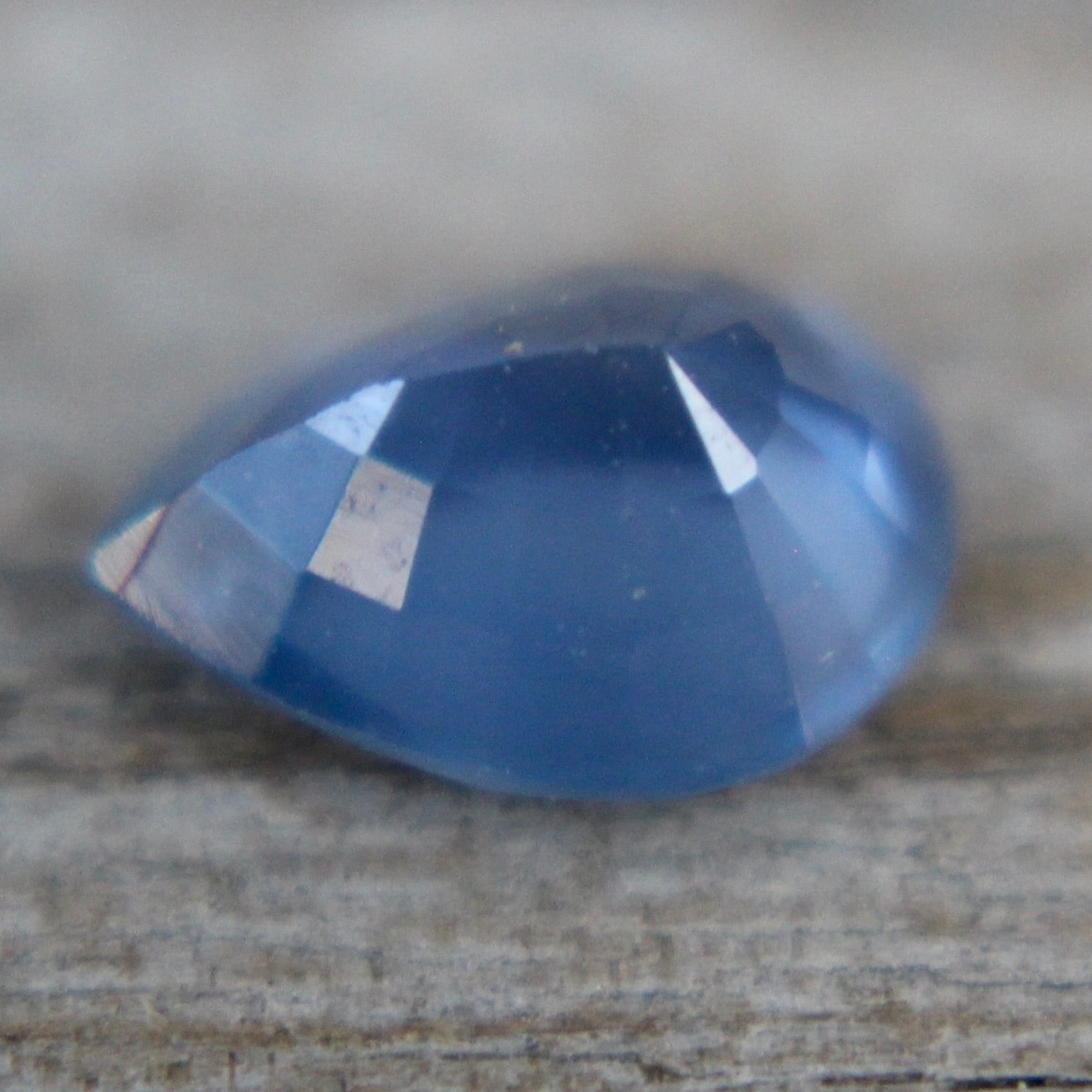 0.68ct natural blue sapphire pear cut, Madagascar origin