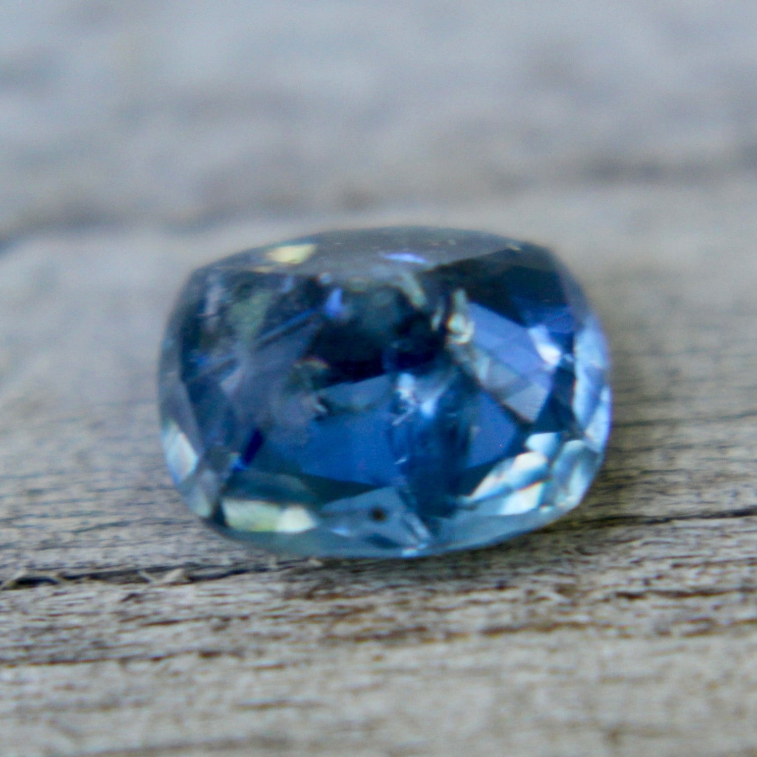Ceylon Blue Sapphire Loose Gemstone – 0.91 Carat Cushion Cut Stone