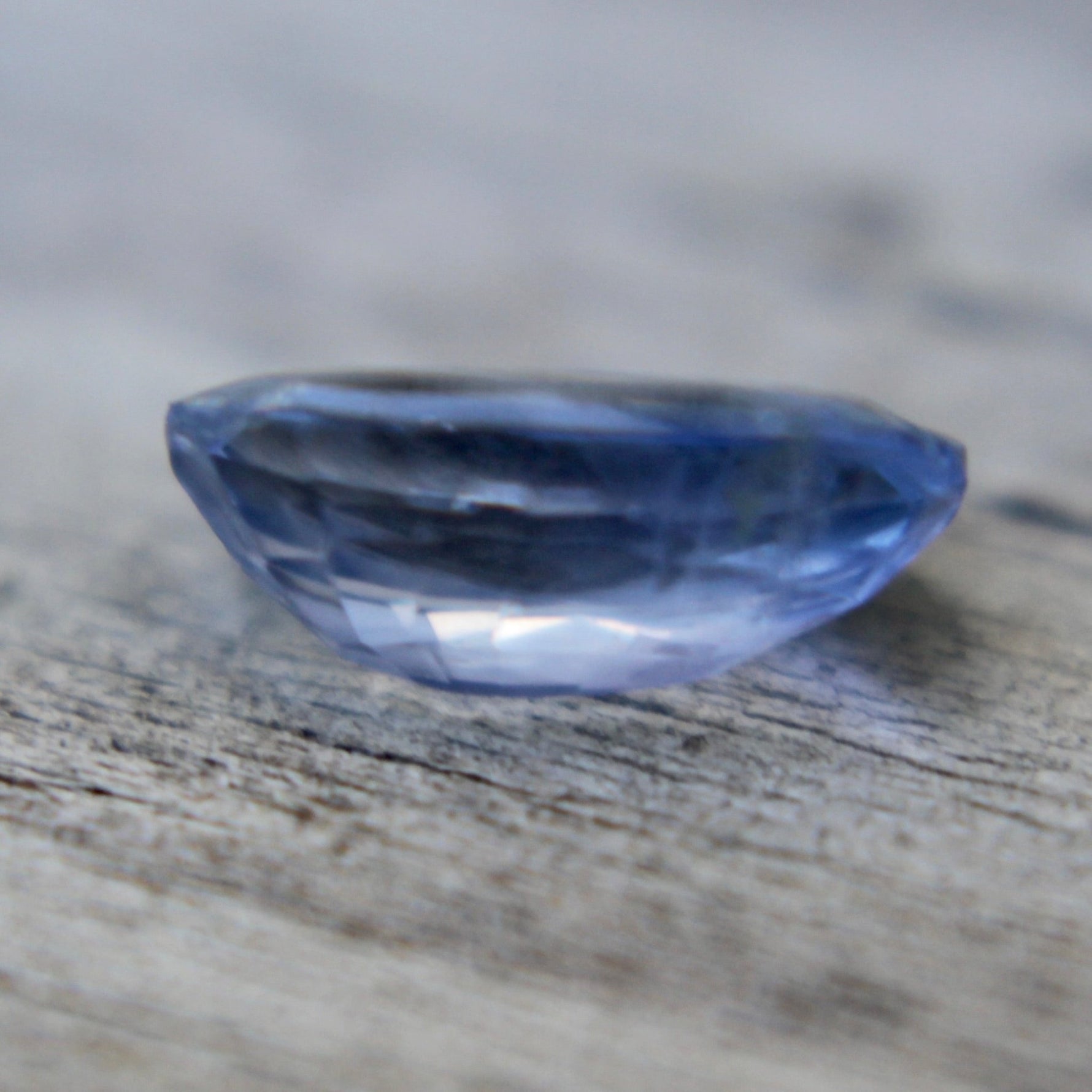 Heated natural blue sapphire oval faceted gem eye clean clarity