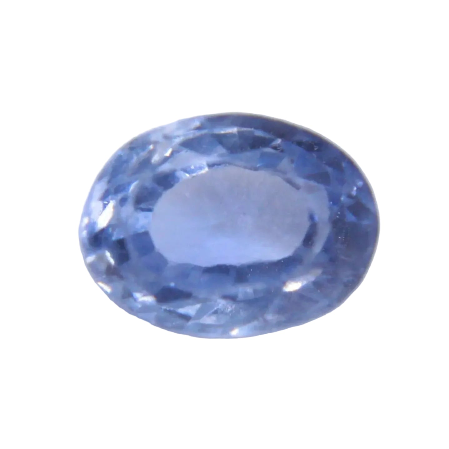 natural blue sapphire 0.60 carat oval cut eye clean loose gemstone from Ceylon