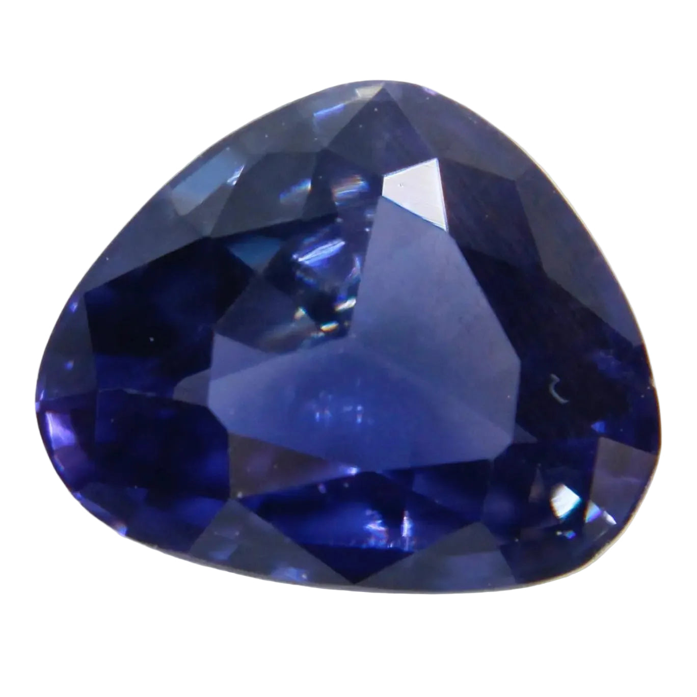 Natural blue sapphire 0.95 carat trillion cut Ceylon loose gemstone