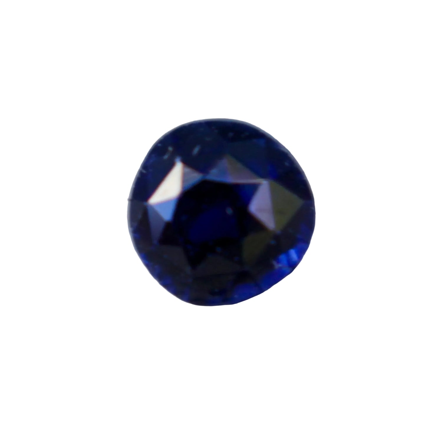 Natural blue sapphire 0.45 carat round cut loose gemstone from Ceylon VS clarity 3.86 mm