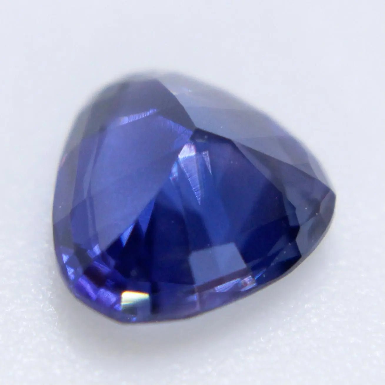 Trillion cut blue sapphire eye clean clarity engagement ring gemstone
